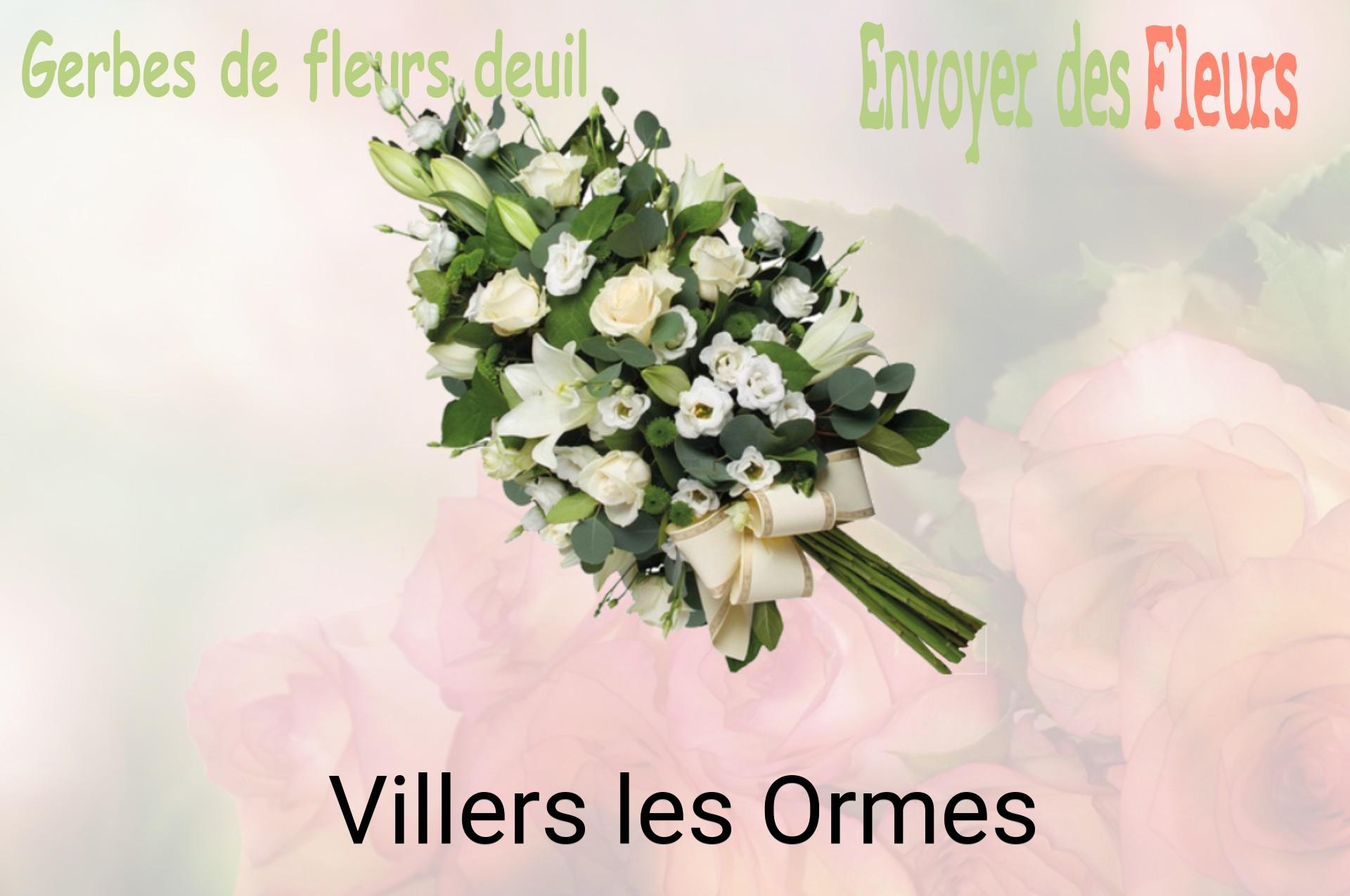 Gerbe de fleurs de deuil livrée à Villers-les-Ormes